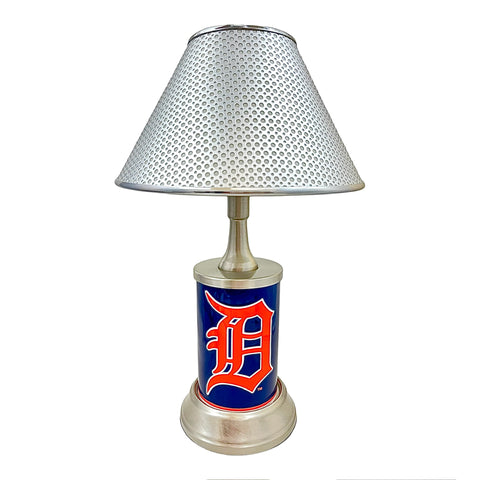 MLB Detroit Tigers Metal Plate Exclusive Collectible Handmade Sport Table Desk Lamp Best Gift Ever