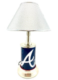 MLB Atlanta Braves Official License Plate Collectible Table / Desk Lamp.