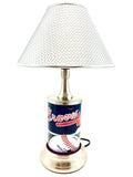MLB Atlanta Braves Official License Plate Collectible Table / Desk Lamp.