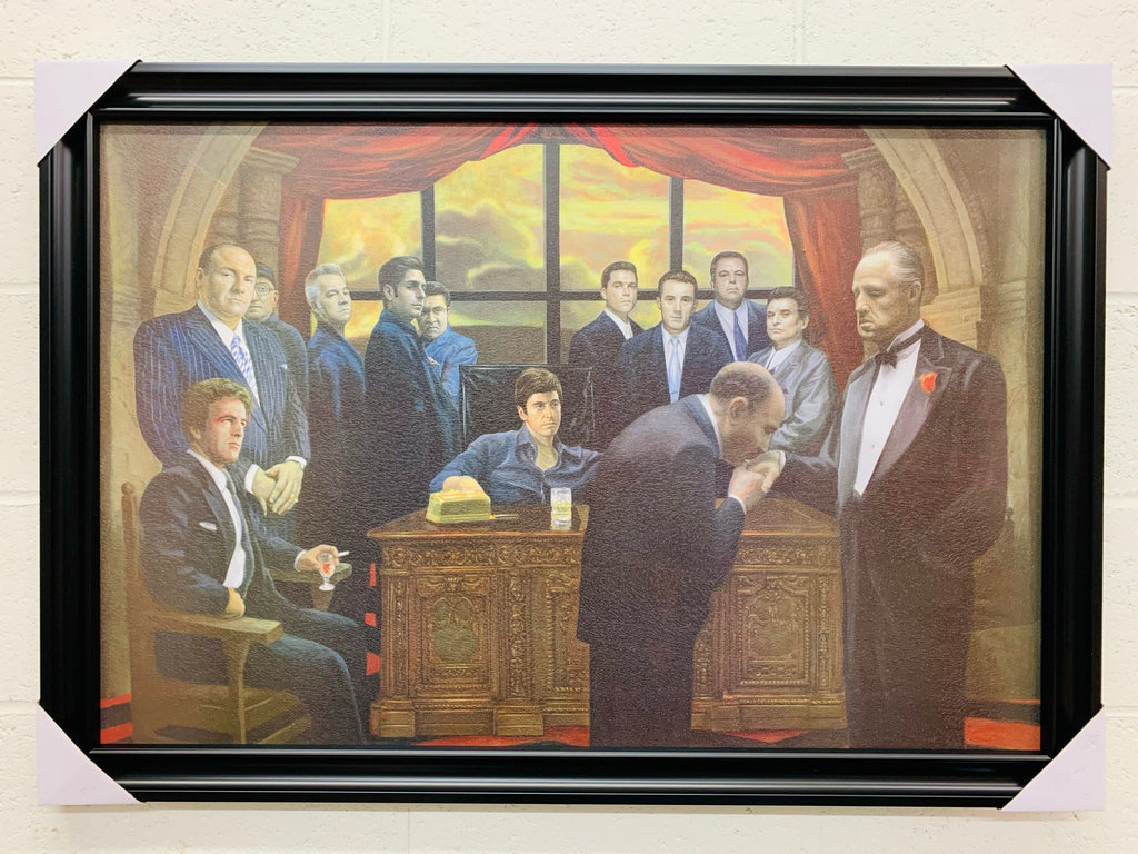 24"x36" Gangster Collage - Scarface, Soprano, Godfather, Good fellas, Mafia.
