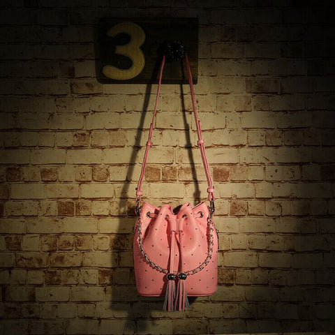 A1051 Chic Genuine Leather Cross-body Shoulder Bucket Purse Designer Inspired SALE