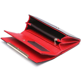 A4042 Classy Rhinestone Alligator Embossed Genuine Patent Leather Bi-fold Wallet SALE.