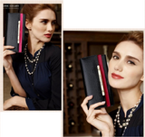 A4042 Classy Rhinestone Alligator Embossed Genuine Patent Leather Bi-fold Wallet SALE.