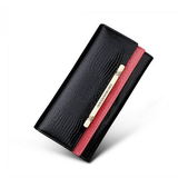 A4042 Classy Rhinestone Alligator Embossed Genuine Patent Leather Bi-fold Wallet SALE.