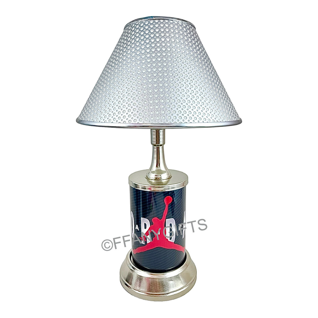 Air Jordan License Plate Metal Sign Handmade Sport Collectible Table Desk Lamp