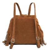 C8002 Large Faux Suede Fringe Tassels Backpack SALE.