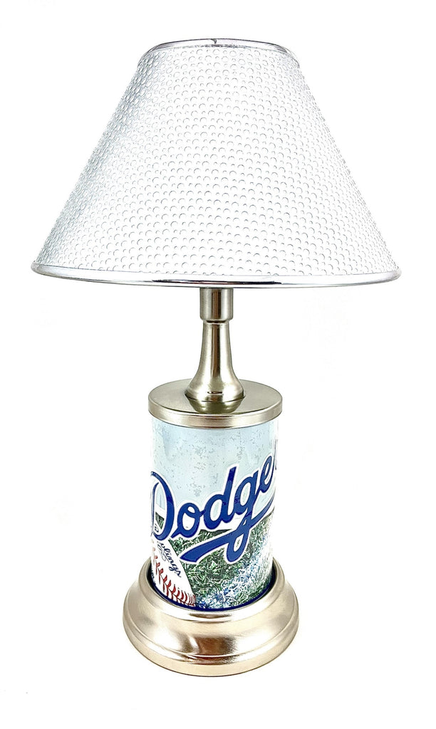 MLB Los Angeles Dodgers Official License Plate Collectible Table / Desk Lamp.