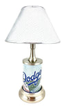MLB Los Angeles Dodgers Official License Plate Collectible Table / Desk Lamp.
