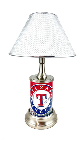 MLB Texas Rangers Official License Plate Collectible Table / Desk Lamp