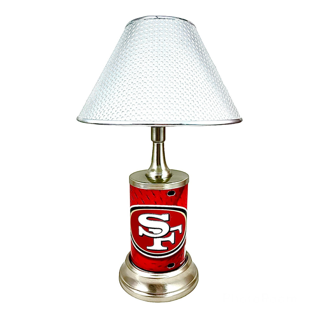 NFL San Francisco 49ers Official Metal Sign License Plate Exclusive Collectible Sport Table Desk Lamp Best Gift Ever