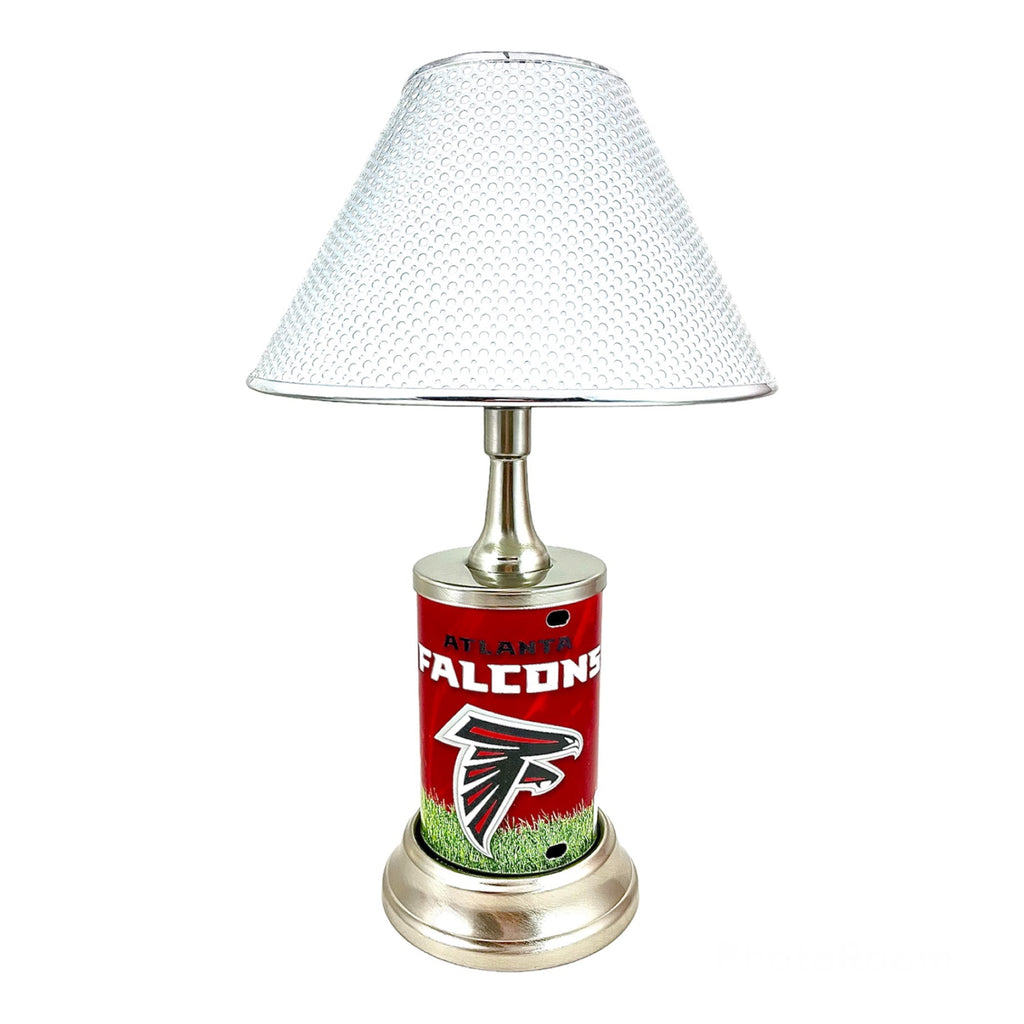 NFL Atlanta Falcons Official Metal Sign License Plate Exclusive Collectible Sport Table Desk Lamp Best Gift Ever