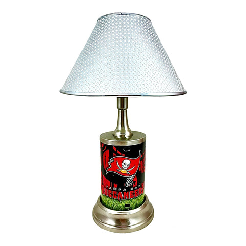 NFL Tampa Bay Buccaneers Official Metal Sign License Plate Exclusive Collectible Sport Table Desk Lamp Best Gift Ever