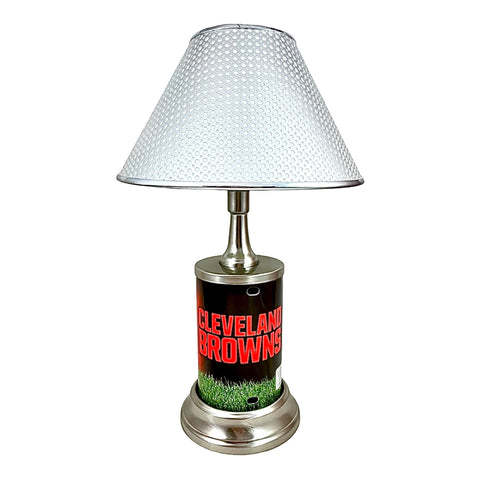 NFL Cleveland Browns Official Metal Sign License Plate Exclusive Collectible Sport Table Desk Lamp Best Gift Ever