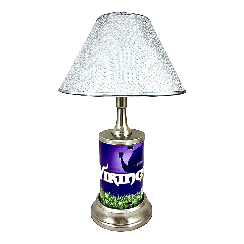 NFL Minnesota Vikings Official Metal Sign License Plate Exclusive Collectible Sport Table Desk Lamp Best Gift Ever