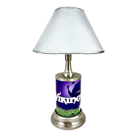 NFL Minnesota Vikings Official Metal Sign License Plate Exclusive Collectible Sport Table Desk Lamp Best Gift Ever