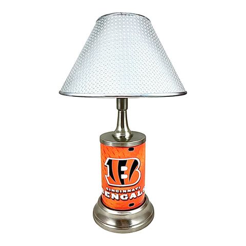 NFL Cincinnati Bengals Official Metal Sign License Plate Exclusive Collectible Sport Table Desk Lamp Best Gift Ever