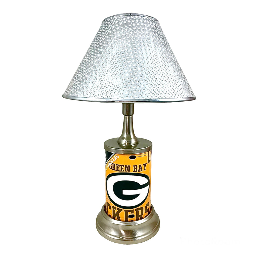 NFL Green Bay Packers Official Metal Sign License Plate Exclusive Collectible Sport Table Desk Lamp Best Gift Ever