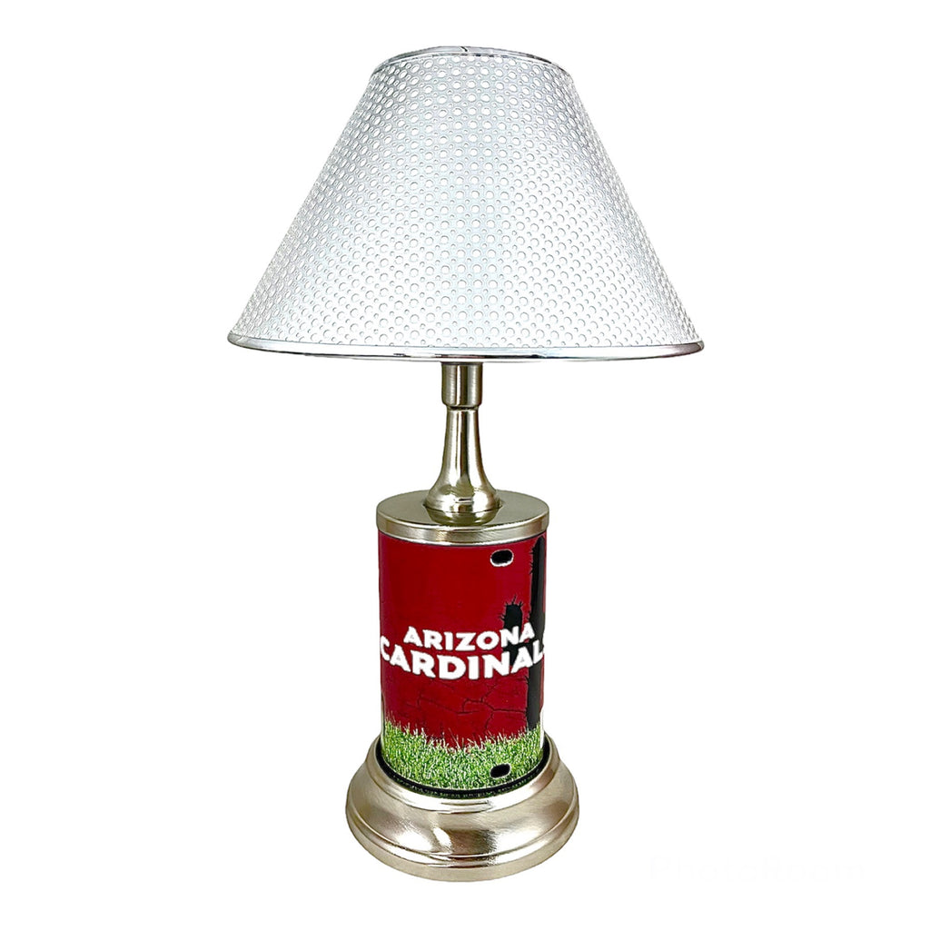 NFL Arizona Cardinals Official Metal Sign License Plate Exclusive Collectible Sport Table Desk Lamp Best Gift Ever