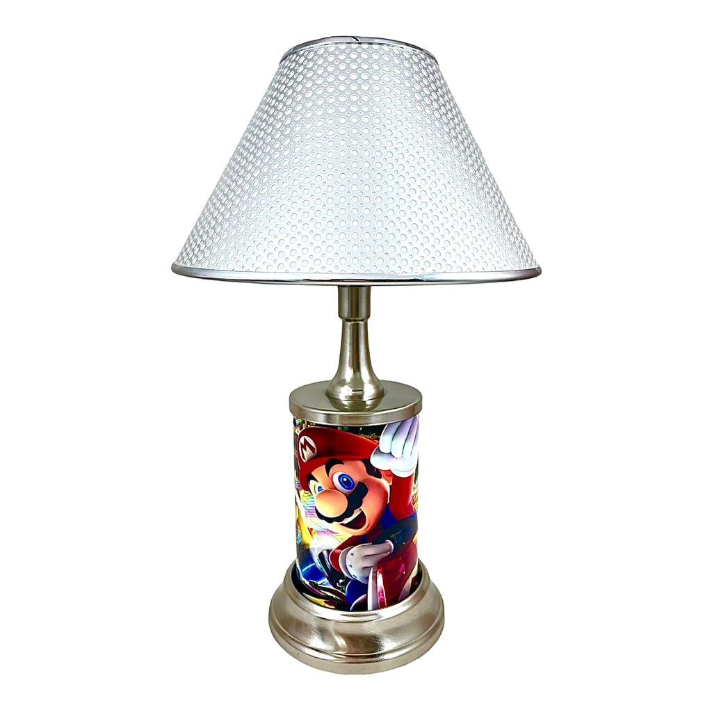 Mario Kart Metal License Plate Exclusive Handmade Table Lamp Best Gift