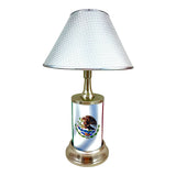 Mexican Flag Airbrush Metal License Plate Collectible Table / Desk Lamp