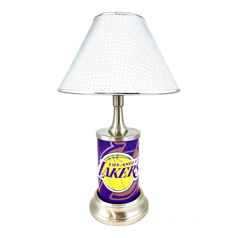 NBA Los Angeles Lakers Official License Plate Metal Sign Handmade Sport Collectible Table Desk Lamp