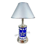 NFL Dallas Cowboys #1 FAN Official Metal Sign License Plate Exclusive Collectible Sport Table Desk Lamp Best Gift Ever