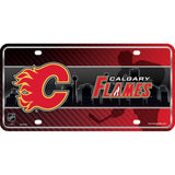NHL Calgary Flames Official Metal Sign License Plate Exclusive Collectible Sport Table Desk Lamp Best Gift Ever