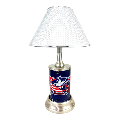 NHL Columbus Blue Jackets Official Metal Sign License Plate Exclusive Collectible Sport Table Desk Lamp Best Gift Ever
