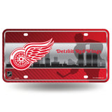 NHL Detriot Red Wings Official Metal Sign License Plate Exclusive Collectible Sport Table Desk Lamp Best Gift Ever