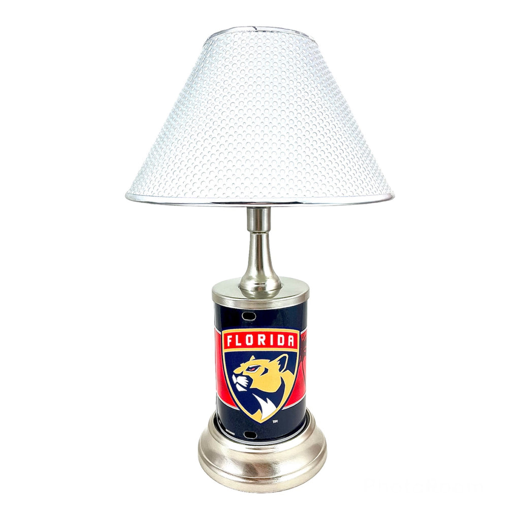NHL Florida Panthers Official Metal Sign License Plate Exclusive Collectible Sport Table Desk Lamp Best Gift Ever
