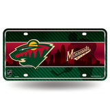NHL Minnesota Wild Official Metal Sign License Plate Exclusive Collectible Sport Table Desk Lamp Best Gift Ever