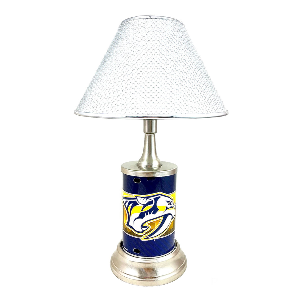NHL Nashville Predators Official Metal Sign License Plate Exclusive Collectible Sport Table Desk Lamp Best Gift Ever