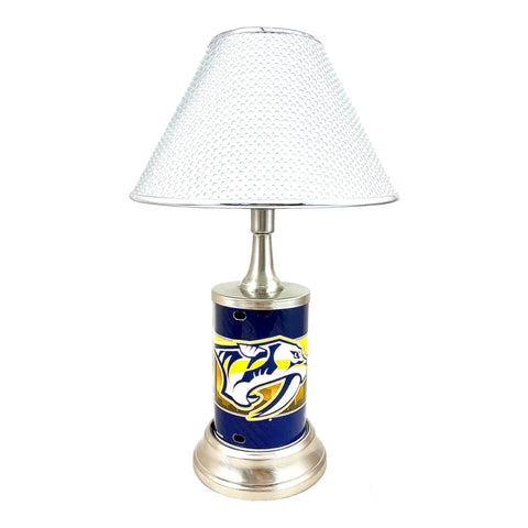 NHL Nashville Predators Official Metal Sign License Plate Exclusive Collectible Sport Table Desk Lamp Best Gift Ever