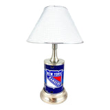 NHL New York Rangers Official Metal Sign License Plate Exclusive Collectible Sport Table Desk Lamp Best Gift Ever