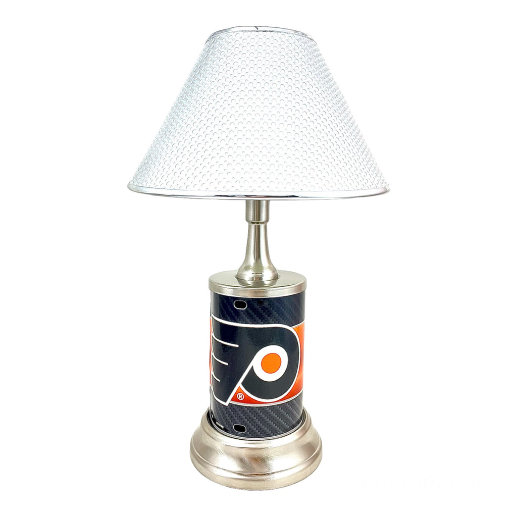 NHL Philadelphia Flyers Official Metal Sign License Plate Exclusive Collectible Sport Table Desk Lamp Best Gift Ever