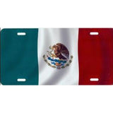 Mexican Flag Airbrush Metal License Plate Collectible Table / Desk Lamp