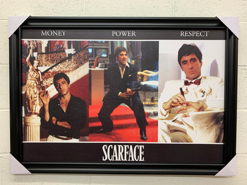 24"x36" Scarface - Money Power Respect