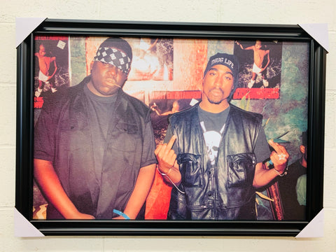 24"x36" The Notorious B.I.G. Biggie Smalls & 2Pac in 1994
