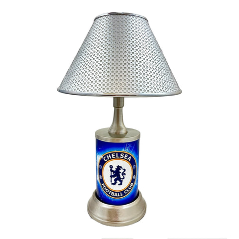 Chelsea Football Club Handmade Metal Plate Collectible Table / Desk Lamp