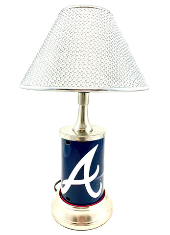 MLB Atlanta Braves Official License Plate Collectible Table / Desk Lamp