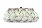 3680043 FFANY Exclusive Alligator Embossed Genuine Leather Shoulder Evening Clutch Handbag SALE.