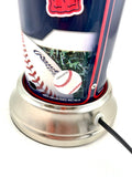 MLB Atlanta Braves Official License Plate Collectible Table / Desk Lamp.