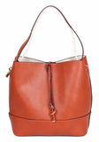 71108 Chic Faux Leather 2-In-1 Cross-body Shoulder Bucket Hobo Handbag Clearance.