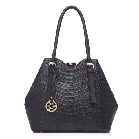 79083 Alligator Embossed Faux Leather Rhinestone Clutch Cross-body Shoulder Tote Purse Clearance