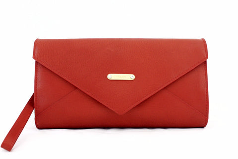 8674030 FFANY Exclusive Genuine Leather / Patent Leather Cross-body Envelop Clutch Evening Purse SALE