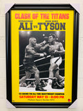 24"x36" Clash of the Titans - Muhammad Ali vs Mike Tyson.