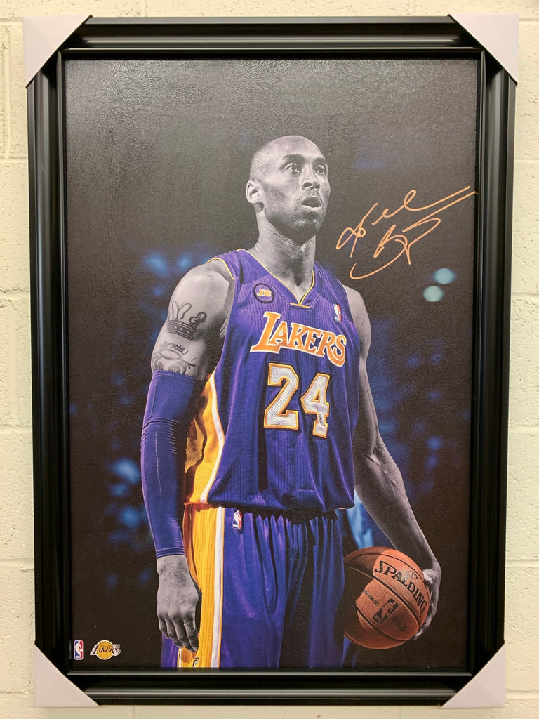 Kobe Bryant - Signature 24x36 Handmade Framed Poster