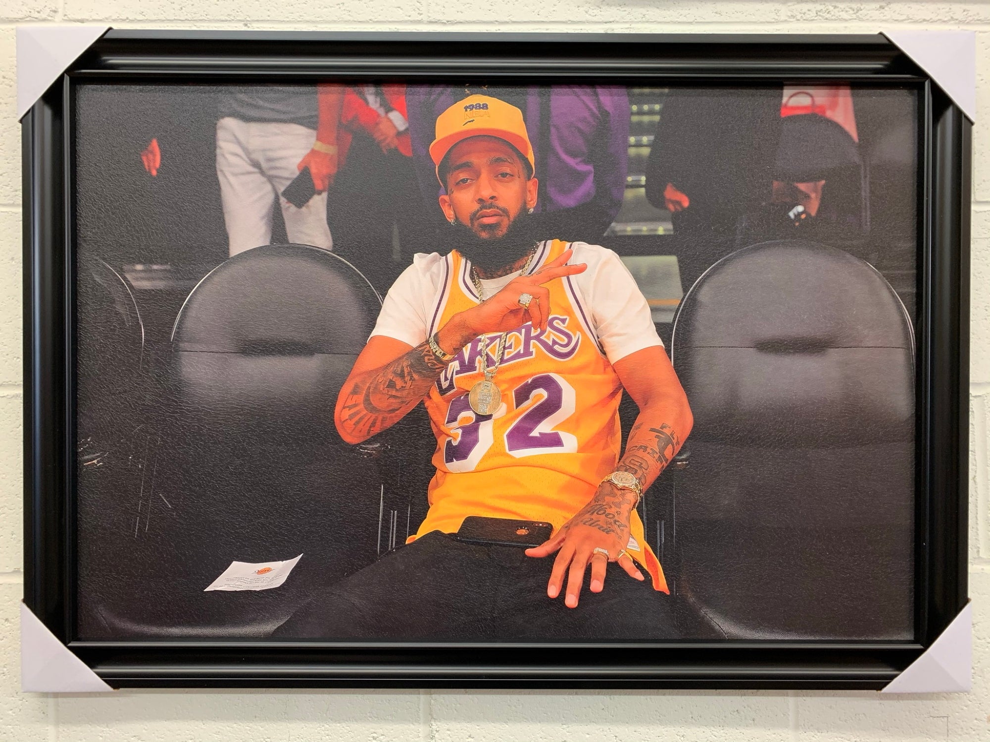Nipsey Hussle Laker's Jersey Poster - 36 In x 24 In - Special Order