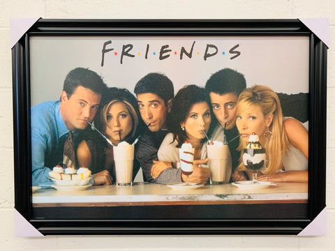 FRIENDS - 24x36 Handmade Framed Print Wall Art Photo Poster