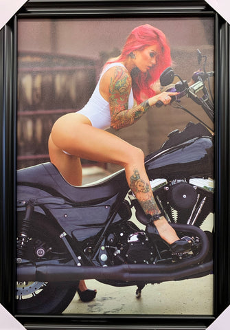 24"x36" Pink Biker by Daveed Benito